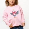 Valentine Goose Coquette - Toddler Graphic Sweatshirt - 3 of 4