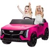 Ride on Car for Kids, 2 Seater 24V Licensed Cadillac Electric Car Toy Toddlers Battery Powered Ride on Truck - 2 of 4