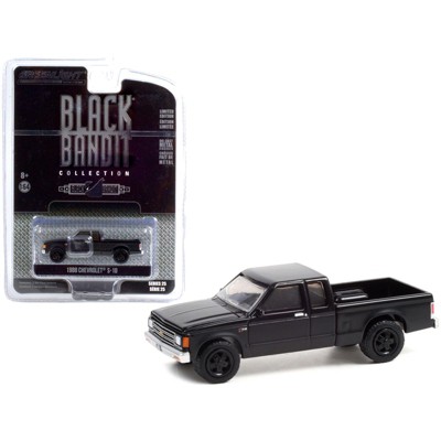 1988 Chevrolet S-10 Extended Cab Pickup Truck "Black Bandit" Series 25 1/64 Diecast Model Car by Greenlight