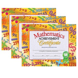 Hayes Publishing Mathematics Achievement Certificate 30 Per Pack 3 Packs (H-VA681-3) - 1 of 2