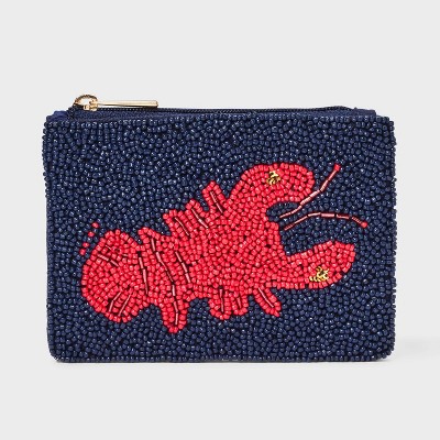 Beaded Lobster Zip Pouch - A New Day™
