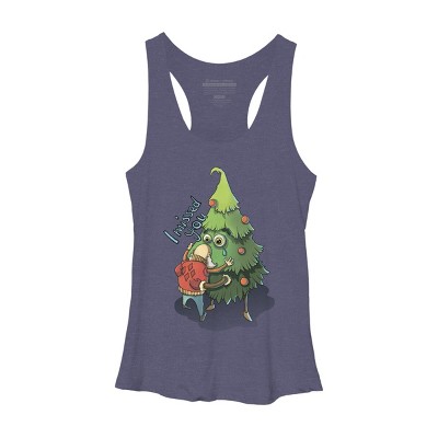 Women's Design By Humans Waiting for Christmas By kuz512 Racerback Tank Top