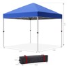 Instant Pop Up Canopy Tent for 1 Person Setup,Pop Up Commercial Canopy Tent,Easy Up Tent w/1-Button Push,Wheeled Bag,4 Sandbags,Bonus 8 Stake,4 Rope - 3 of 4