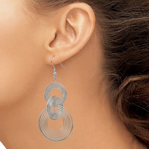 Chisel Stainless Steel Polished Multiple Circle Dangle Earrings - 1 of 4