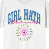 Girl Math University Women's White Crew Neck Sweatshirt - image 2 of 3