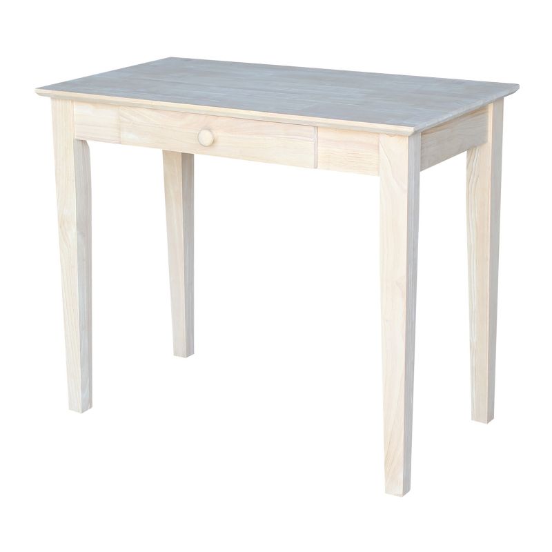 Solid Wood Writing Table Unfinished - International Concepts, 1 of 13