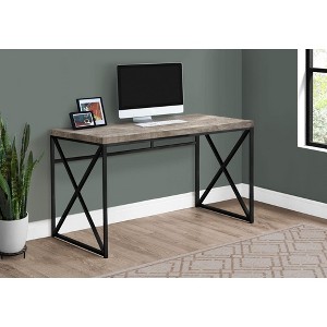 NicBex 47" L Home Office Desk Modern Computer Desk with 3 Drawers and V-Shaped Metal Base for Office, Study - 1 of 4