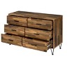 PAGED Dresser with Drawers Industrial Style Storage Cabinet with Side Metal Glides for Living Room, Hallway, Office - 3 of 4