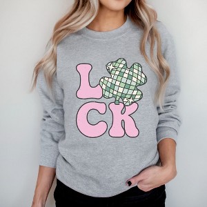 Simply Sage Market Women's Graphic Sweatshirt Irish Rainbow - 1 of 4