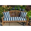 Casual Cushion Patterned Sunbrella Fabric 1-Piece Indoor/Outdoor Square Throw Pillow,15"W x 15"L - 2 of 4