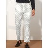 Lars Amadeus Men's Plaid Slim Fit Tapered Bargains Trousers - 2 of 4