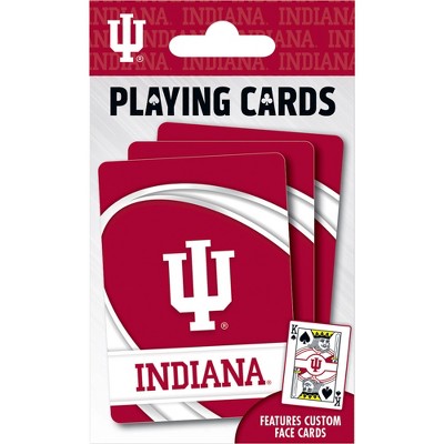 MasterPieces Officially Licensed NCAA Indiana Hoosiers Playing Cards - 54 Card Deck for Adults