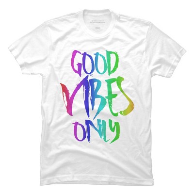 Adult Design By Humans Good Vibes Only Rainbow Pride By Samcole18 T-Shirt