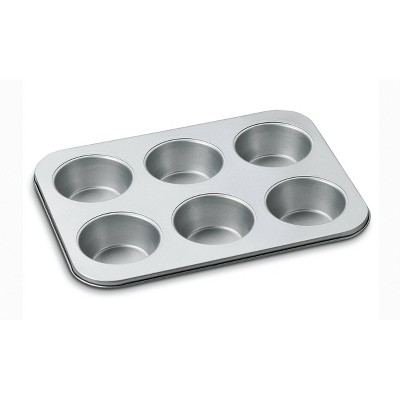 Cuisinart Chef's Classic 6 Cup Non-Stick Two-Toned Jumbo Muffin Pan - AMB-6JMP: Carbon Steel, Dishwasher-Safe, Large Tin