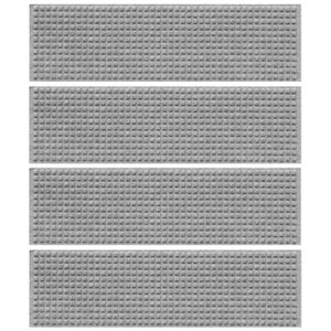 WaterHog 8.5"x30" Set of 4 Squares Indoor/Outdoor Stair Treads Door Mats - 1 of 4