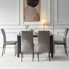 APRILSOUL 5-Piece Dining Set Including  Velvet High Back Nordic Dining Chair & Creative Design MDF Dining Table, Black Legs - 2 of 4