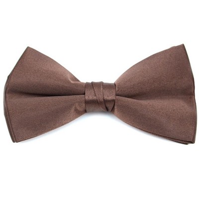 Young Boy's Pre-tied Clip On Bow Tie - Formal Tuxedo Solid Color