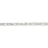 Black Bow Jewelry 4.5mm Sterling Silver, Solid Figaro Chain Necklace - 4 of 4