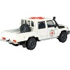 2014 Toyota Land Cruiser LC 79 Pickup Truck White "International Red Cross" 1/64 Diecast Model Car by Paragon Models - 2 of 3