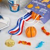Juvale 12 Pack Basketball Medals for All Ages, Gold Metal Team Awards Trophy, Sports Party Favors, 2 in - 2 of 4
