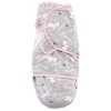 Hudson Baby Infant Girl Cotton Swaddle Wrap, Gray Unicorn, 0-3 Months - 2 of 4