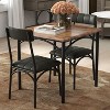 Jojoka Farmhouse Breakfast Nook Table Set, Bistro Table Chair Set for Apartment - 4 of 4