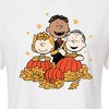 Women's - Peanuts - Pumpkin Trio Cropped Graphic T-Shirt - 2 of 4