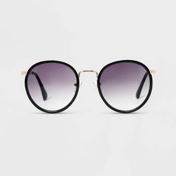 Women's Shiny Plastic Round Sunglasses - Universal Thread™