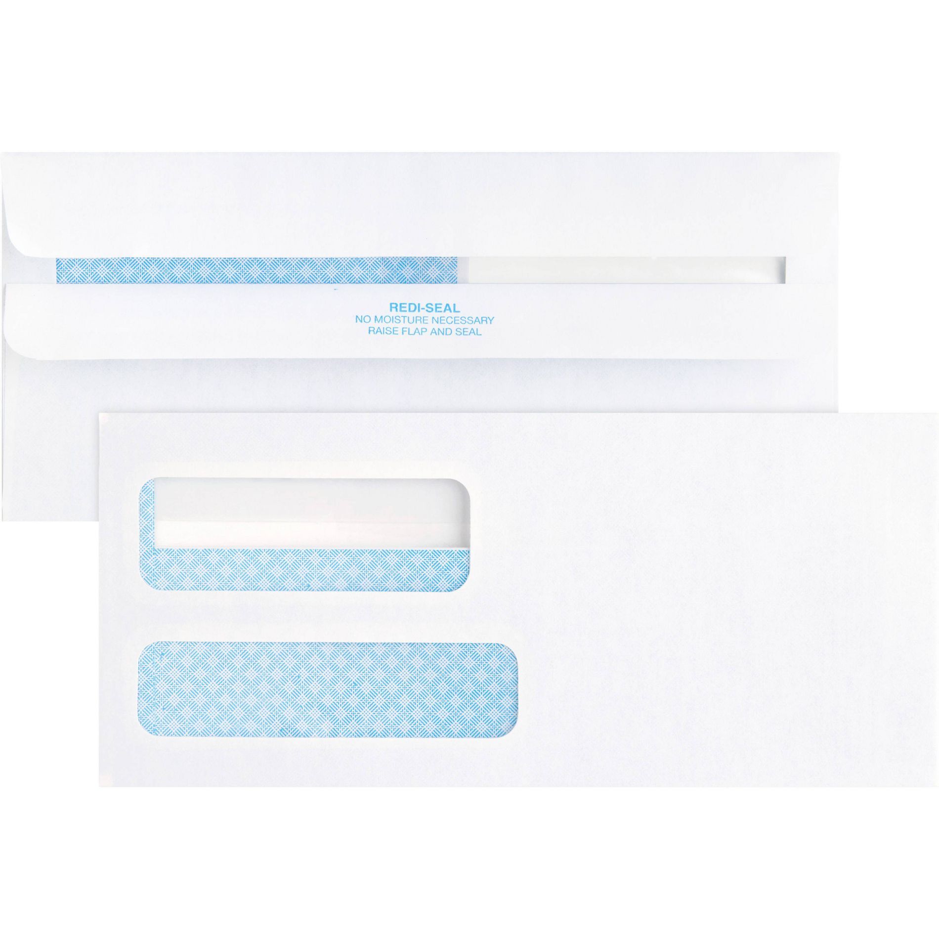 Business Source Double Window Invoice Envelopes Off White