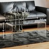 Aghana Digitals Clear Acrylic Waterfall Coffee Table - 39.4"L Modern U-Shaped Tea/Side Table with - 2 of 4