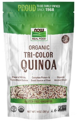 Organic Tri-Color Quinoa by Now Foods  -  14 oz Bag