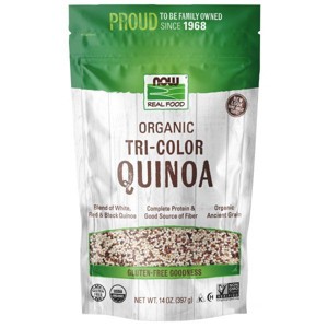 Organic Tri-Color Quinoa by Now Foods  -  14 oz Bag - 1 of 2