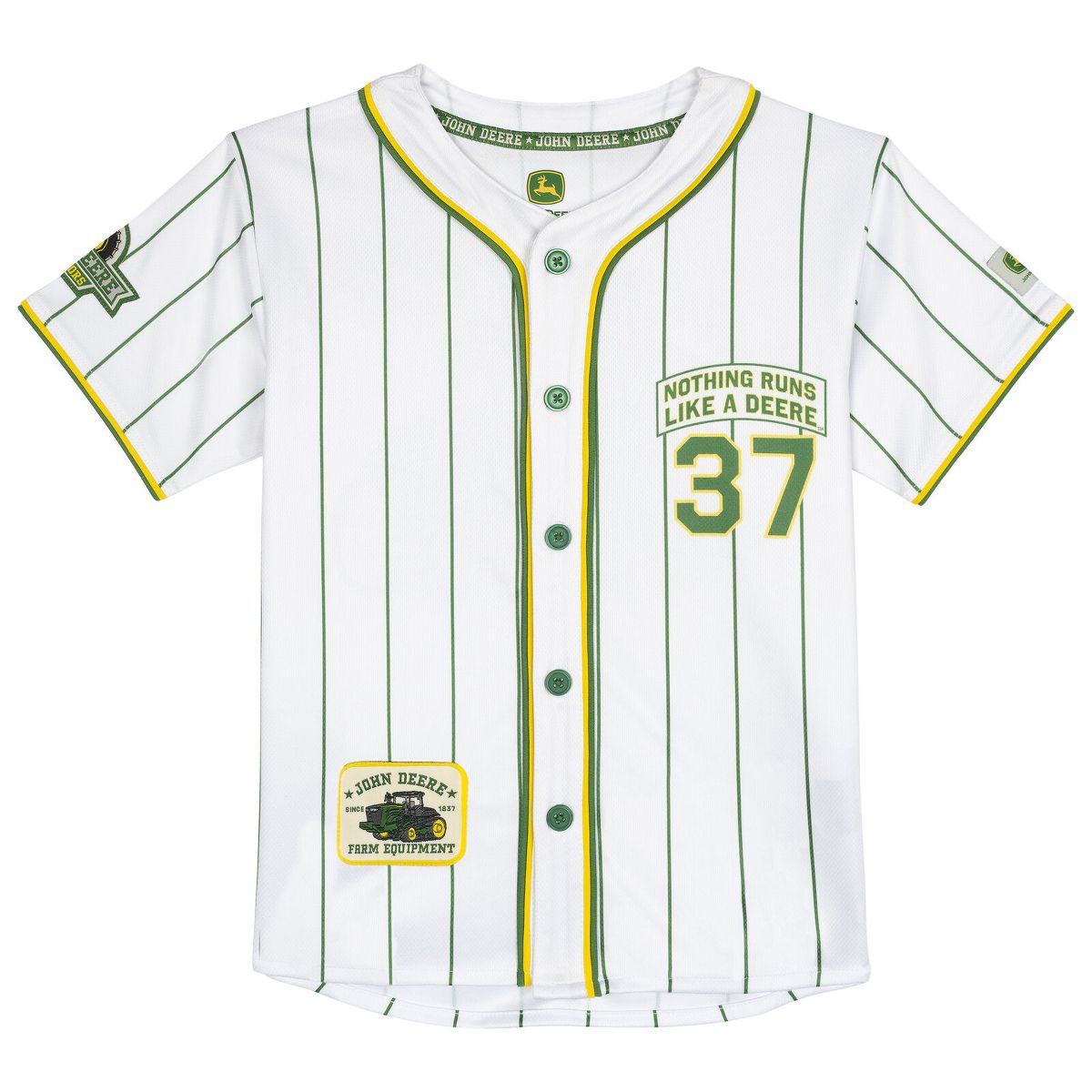 John Deere Toddler Boys' Baseball Button Front Shirt