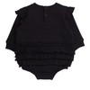 RuffleButts Baby Girls Applique Sweatshirt Bubble Romper - 2 of 2