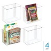 iDesign Adhesive Organizer Bin for Kitchen - Set of 4 - Clear - 2 of 4