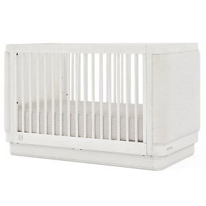 babyGap by Delta Children Callie 4-in-1 Convertible Crib with Upholstered End Panels - Antique White - 1 of 4