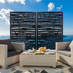 PAGED Patio Privacy Screen, Fence Privacy Screen, Outdoor Privacy Screen Freestanding Balcony Privacy Screen for Lawn Garden Deck - 1 of 4