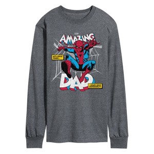 Men's - Marvel - Amazing Dad Spider-Man Long Sleeve Graphic T-Shirt - 1 of 3