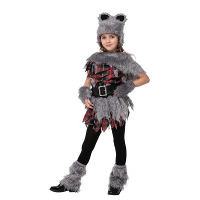 Joyfy Girls' Werewolf Halloween Costume – Fierce & Howling Halloween Outfit Set  Complete Set