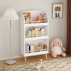 Boersma 3-Tier Wooden Kids Bookshelf – Montessori-Style Bookcase for Toddlers, Fiberboard Display Organizer for Kids Room, Nursery, Playroom - 4 of 4