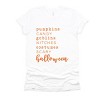 Simply Sage Market Halloween Words Short Sleeve Tee - XL - White - 2 of 4