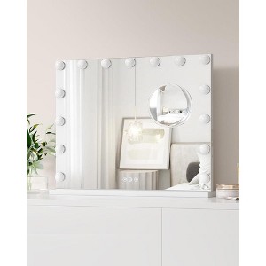 Vanity Mirror with Lights, Hollywood Lighted Vanity Mirror with 15 Led Bulbs - 1 of 4