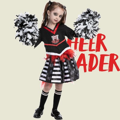 Joyfy Girls' Halloween Cheerleader Costume Cheer Uniform