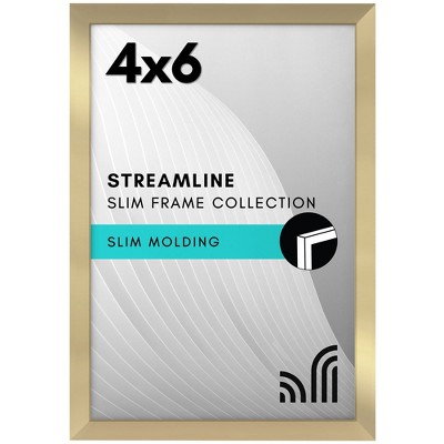 Americanflat Thin Picture Frame with shatter-resistant glass - Horizontal and Vertical Formats for Wall and Tabletop