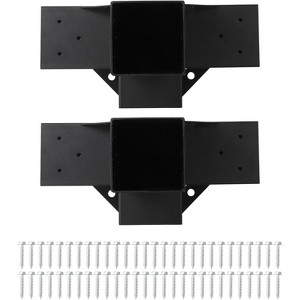 4"x4" Pergola Kit,Heavy-Duty Carbon Steel Gazebo Hardware with 4-Way Brackets,Perfect for Outdoor Patio,Pergola & Cabin Construction - 1 of 4
