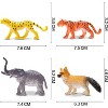 Animal Toy, 64 Pack Mini Wild Jungle Realistic Plastic Animals Figure Toys Set, Easter Egg Fillers Birthday Classroom Rewards Cupcake Toppers - 3 of 4