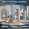 4 Tier Rotating Bookshelf Tower, Spinning Corner Bookshelf for Small Spaces - 2 of 4