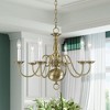 Livex Lighting Williamsburgh 6 - Light Chandelier in  Antique Brass - 3 of 4