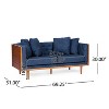 Christopher Knight Home Borah Tufted Loveseat with Accent Pillows - 3 of 4