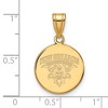 Black Bow Jewelry 10k Yellow Gold New Orleans Privateers NCAA Medium Pendant - 2 of 3